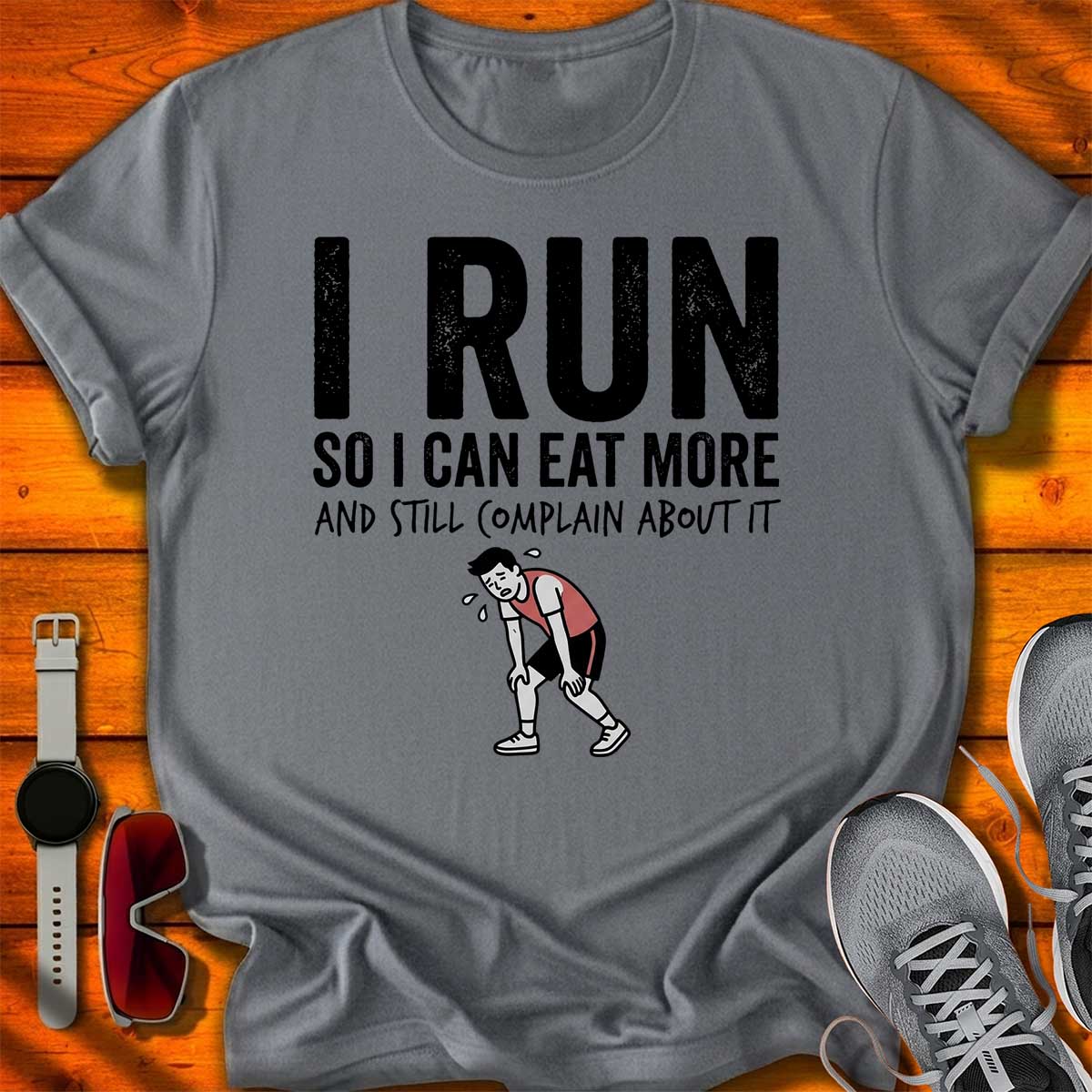 I Run so I can Eat More - M T-Shirt LC UF