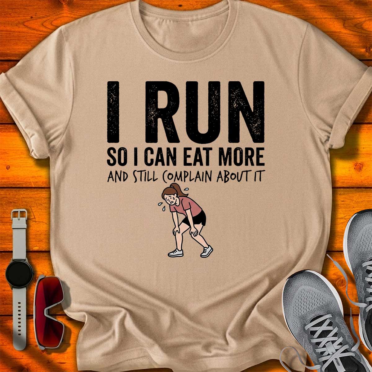 I Run so I can Eat More - W T-Shirt LC UF