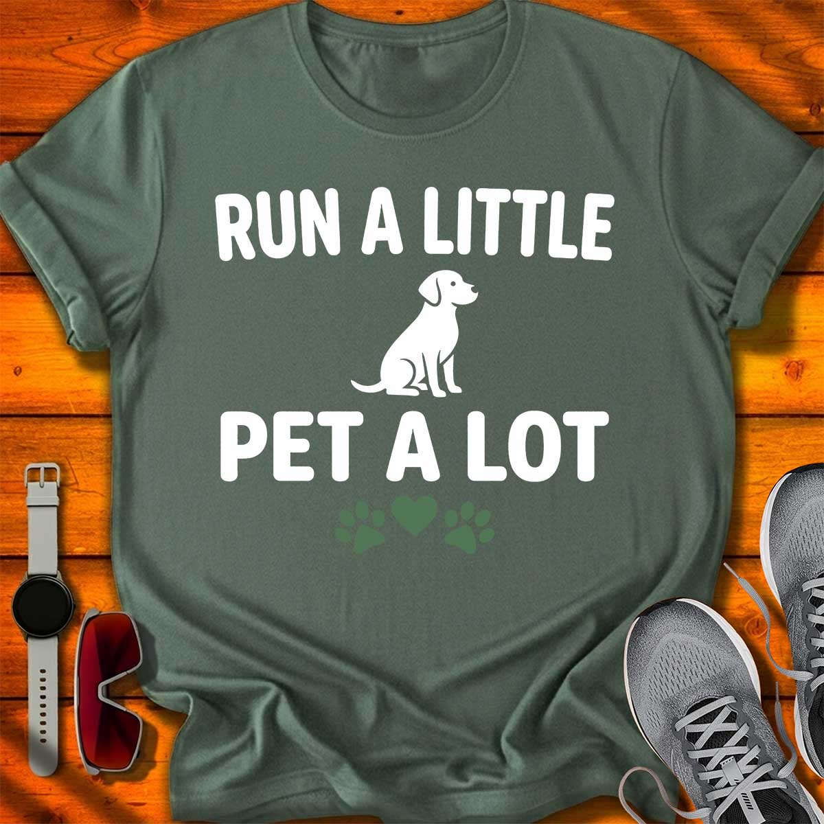 Run a Little Pet a Lot T-Shirt DC UF