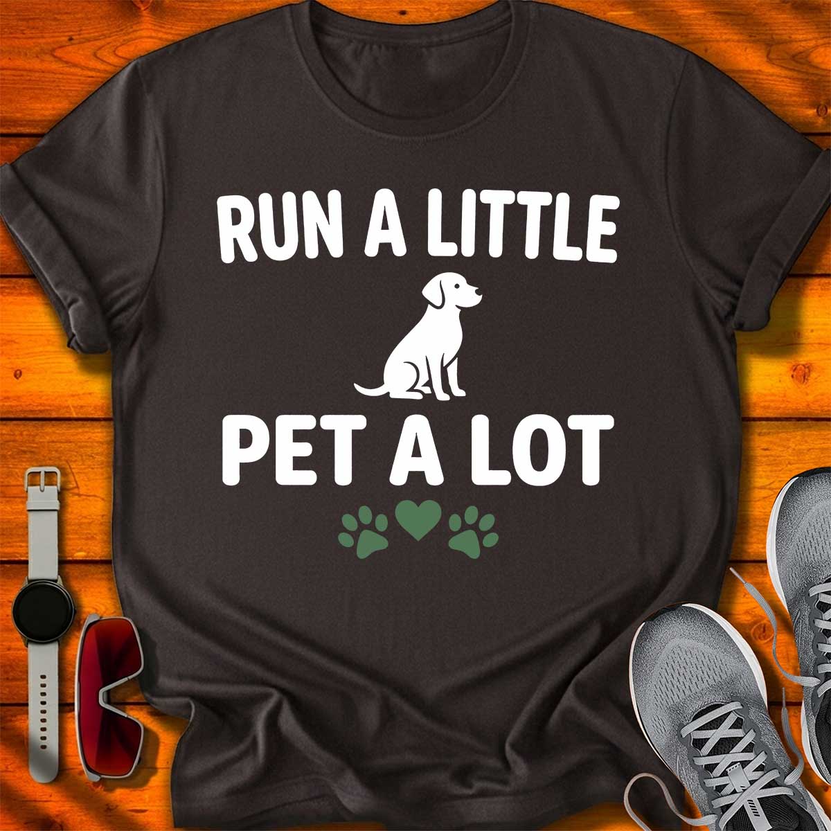 Run a Little Pet a Lot T-Shirt DC UF