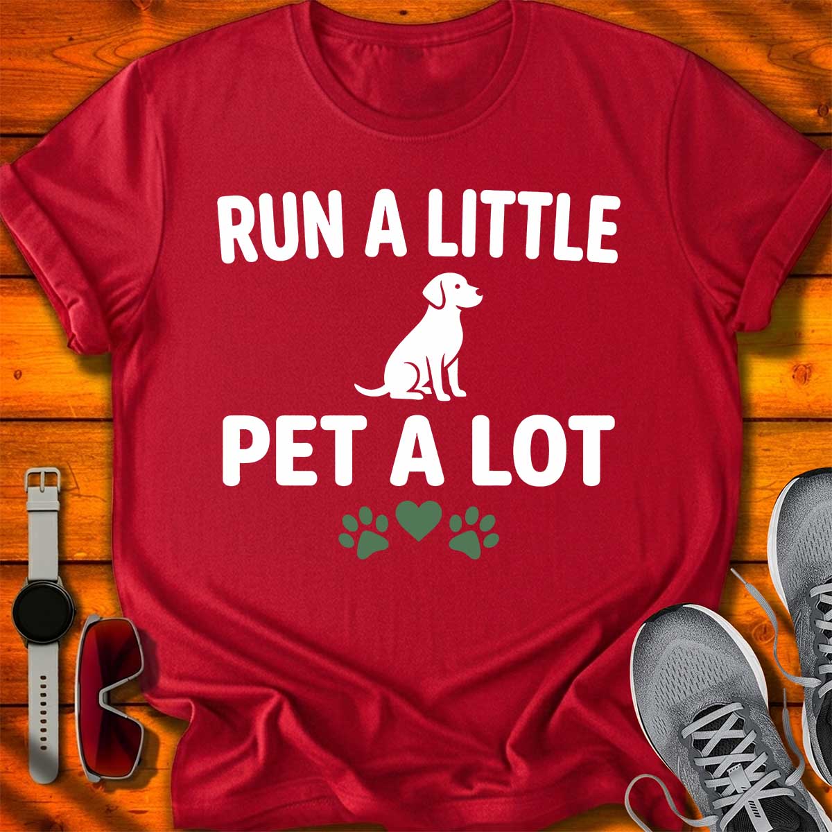 Run a Little Pet a Lot T-Shirt DC UF