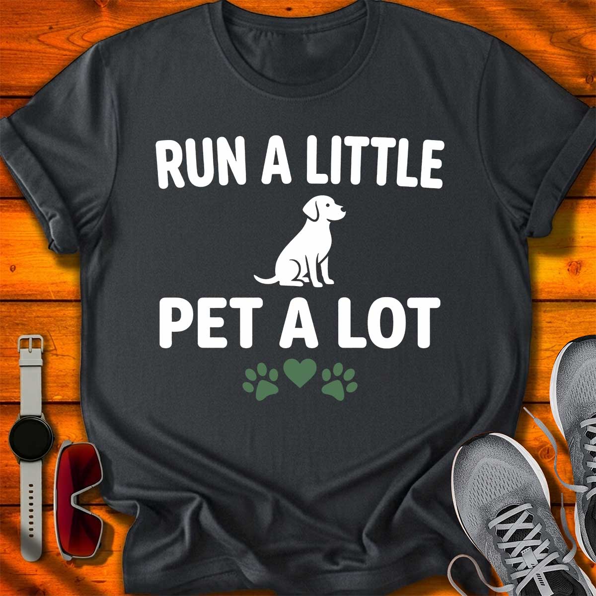 Run a Little Pet a Lot T-Shirt DC UF