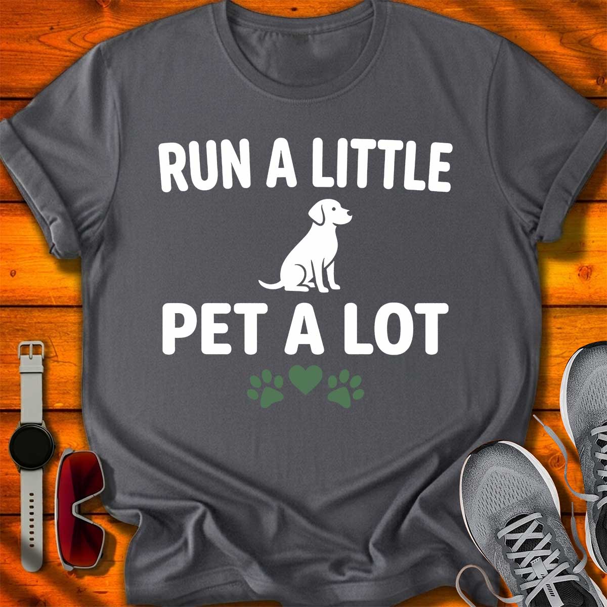 Run a Little Pet a Lot T-Shirt DC UF