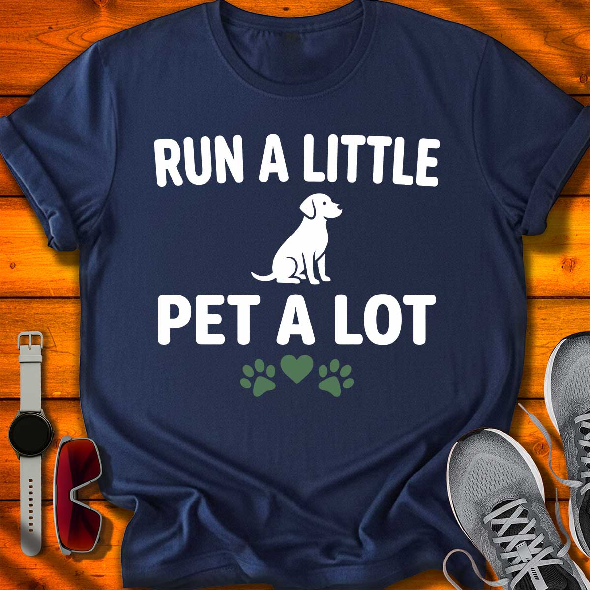 Run a Little Pet a Lot T-Shirt DC UF