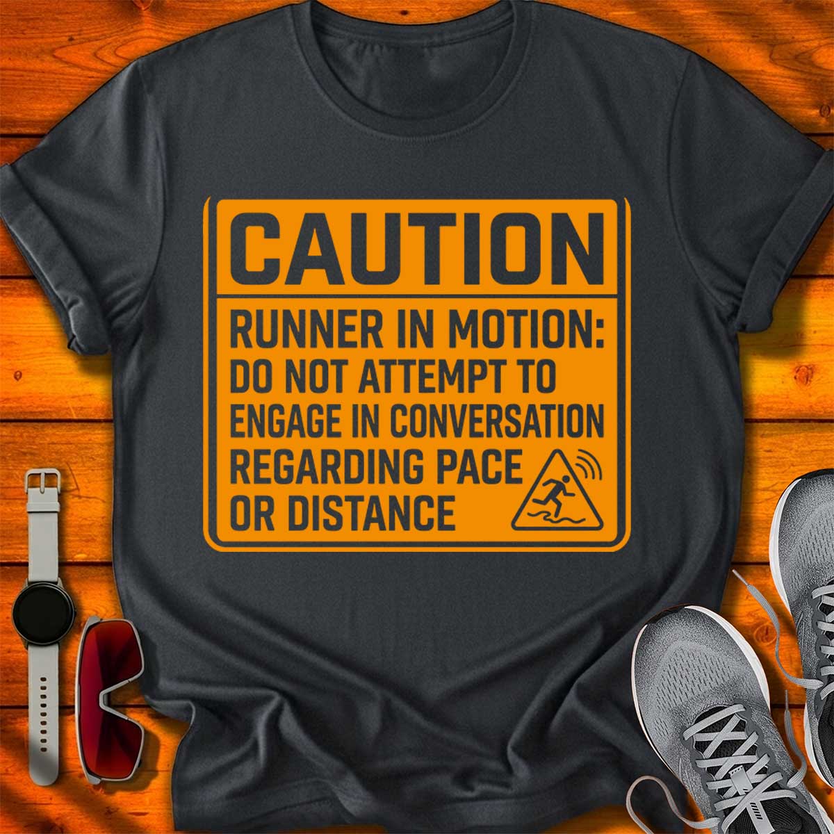 Caution: Runner in Motion T-Shirt DC UF