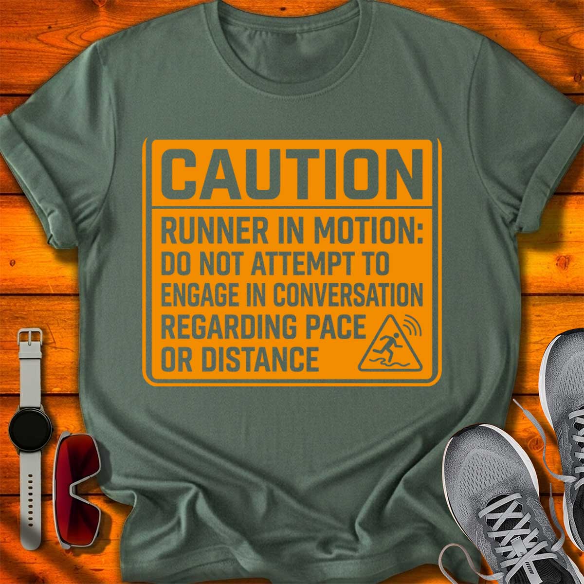 Caution: Runner in Motion T-Shirt DC UF