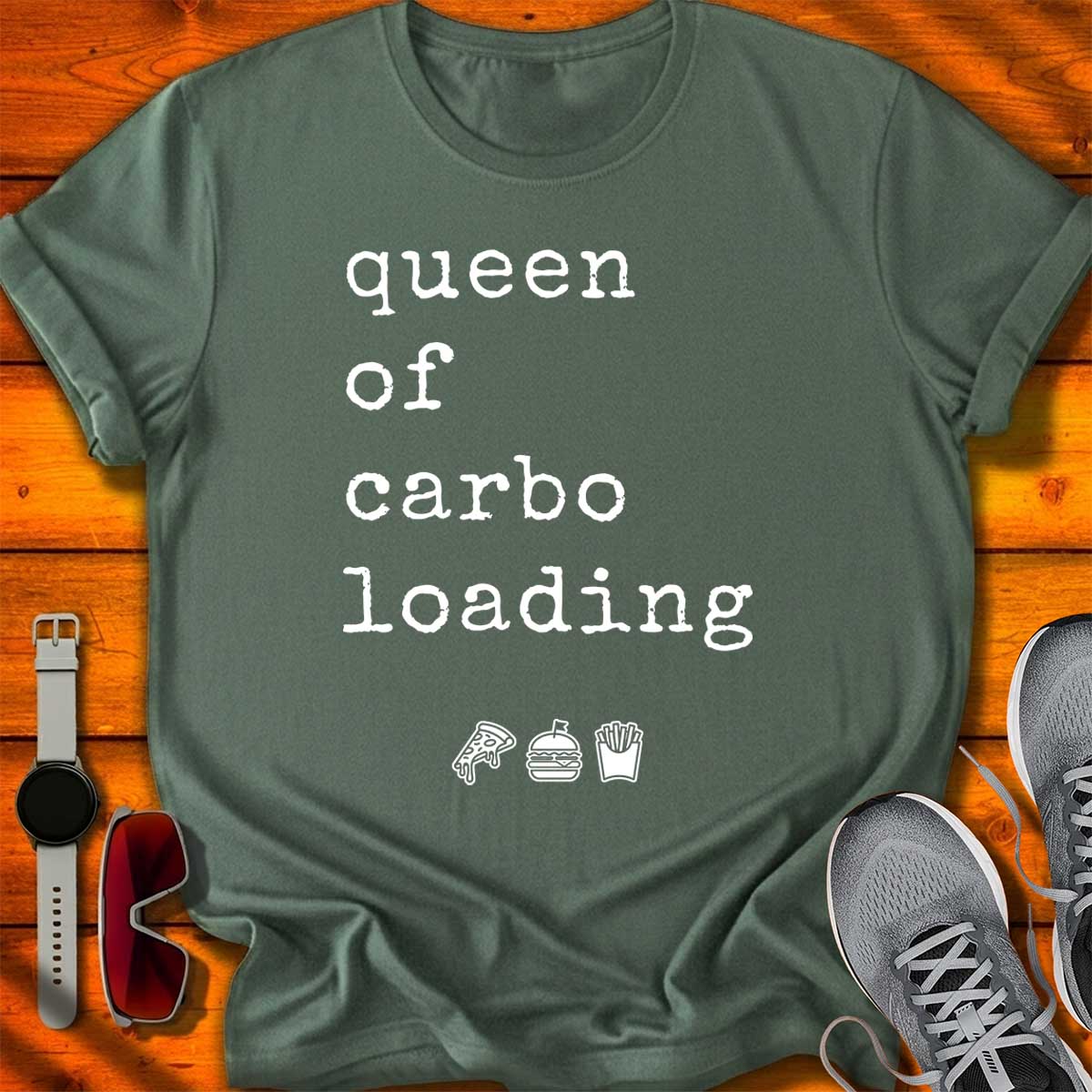 Queen of Carbo Loading T-Shirt DC UF