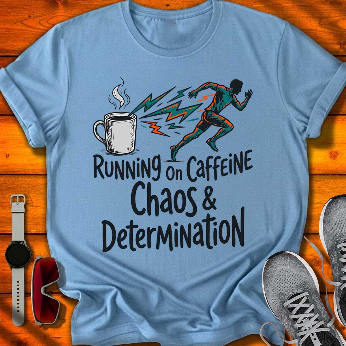 Caffeine Chaos & Determination T-Shirt LC UF