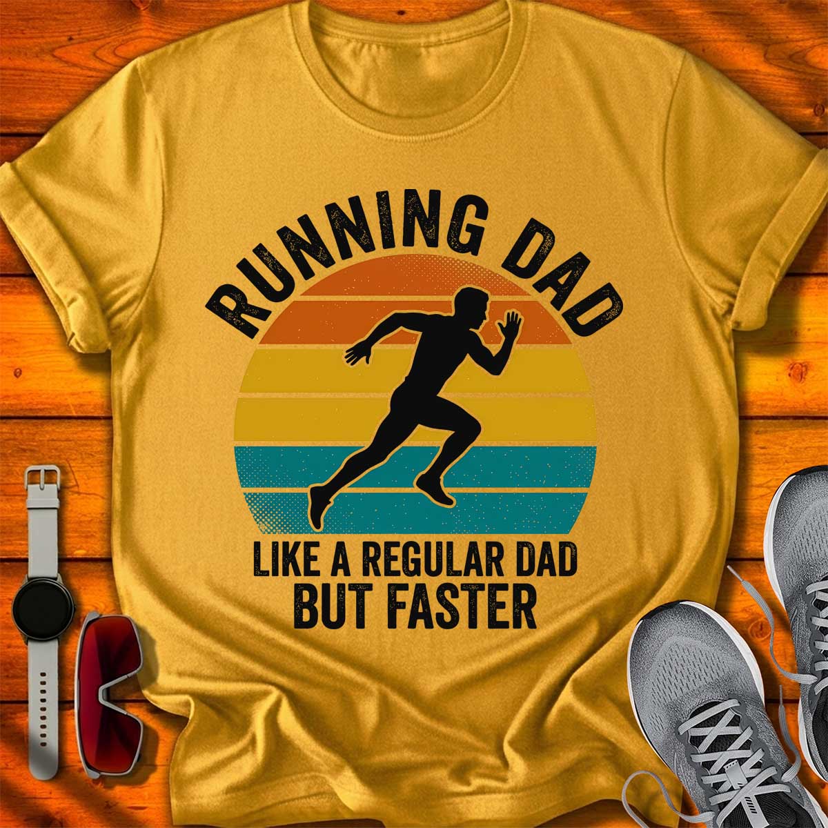 Running Dad but Faster T-Shirt LC UF
