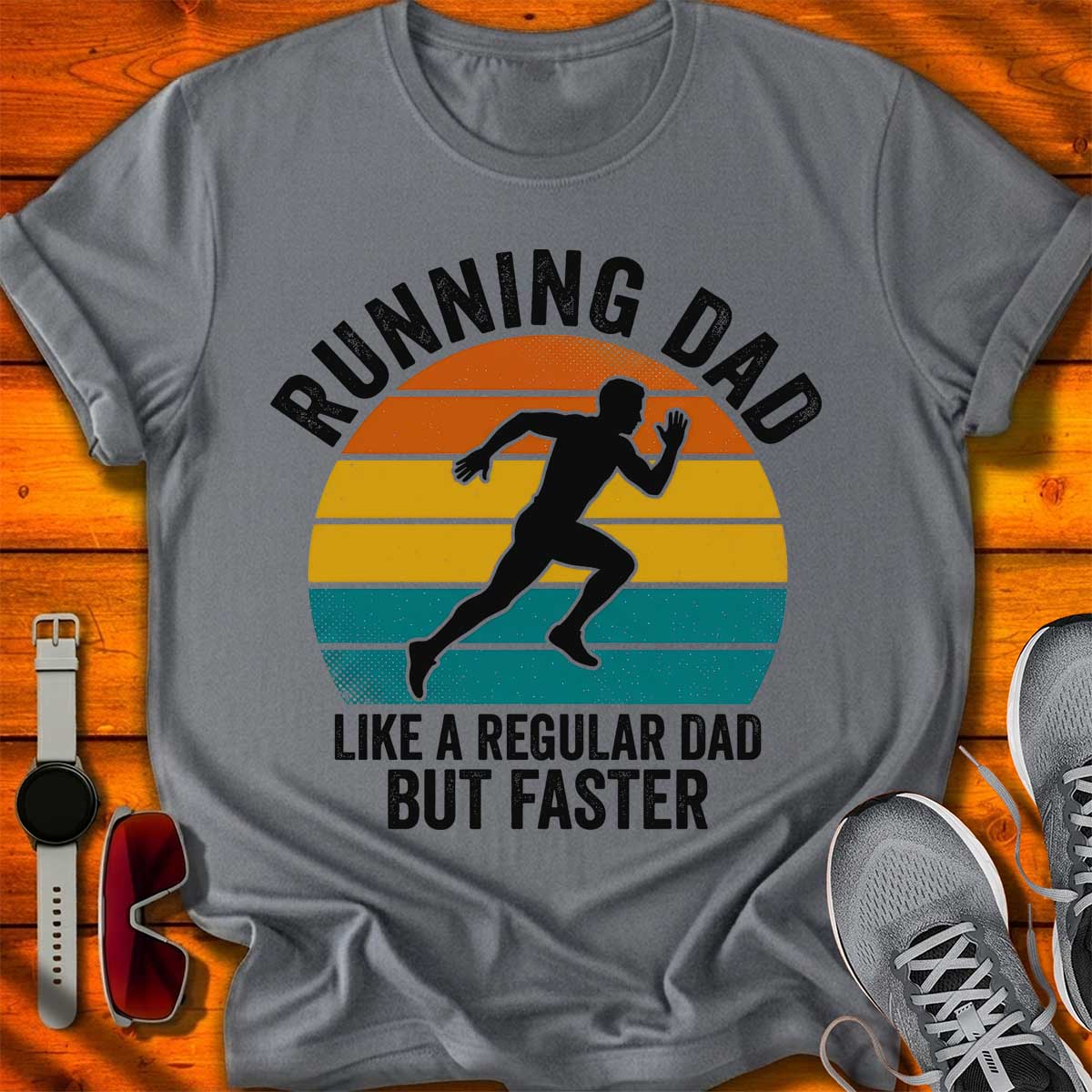 Running Dad but Faster T-Shirt LC UF