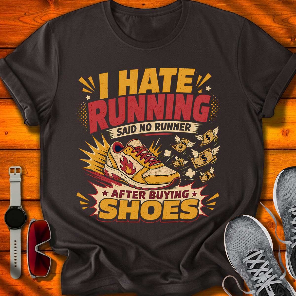 I Hate Running T-Shirt DC UF