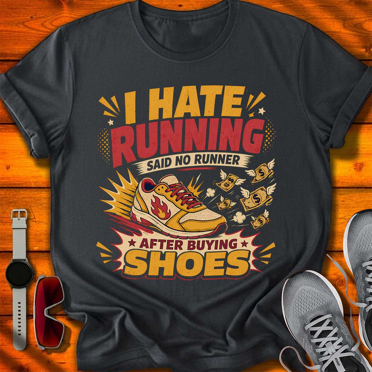 I Hate Running T-Shirt DC UF