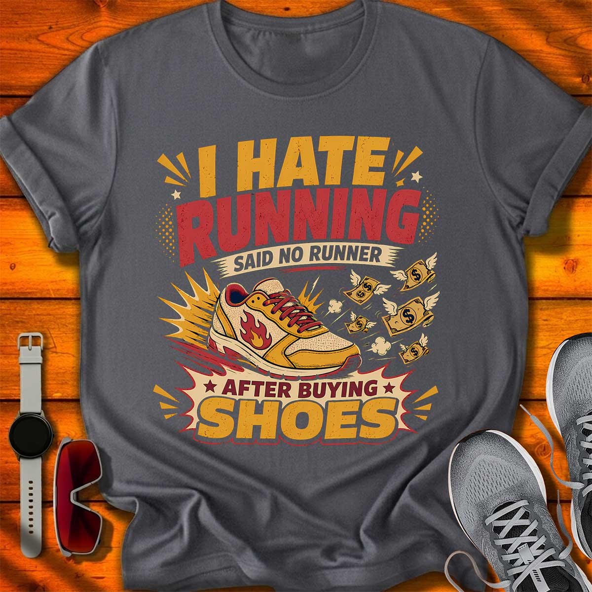 I Hate Running T-Shirt DC UF
