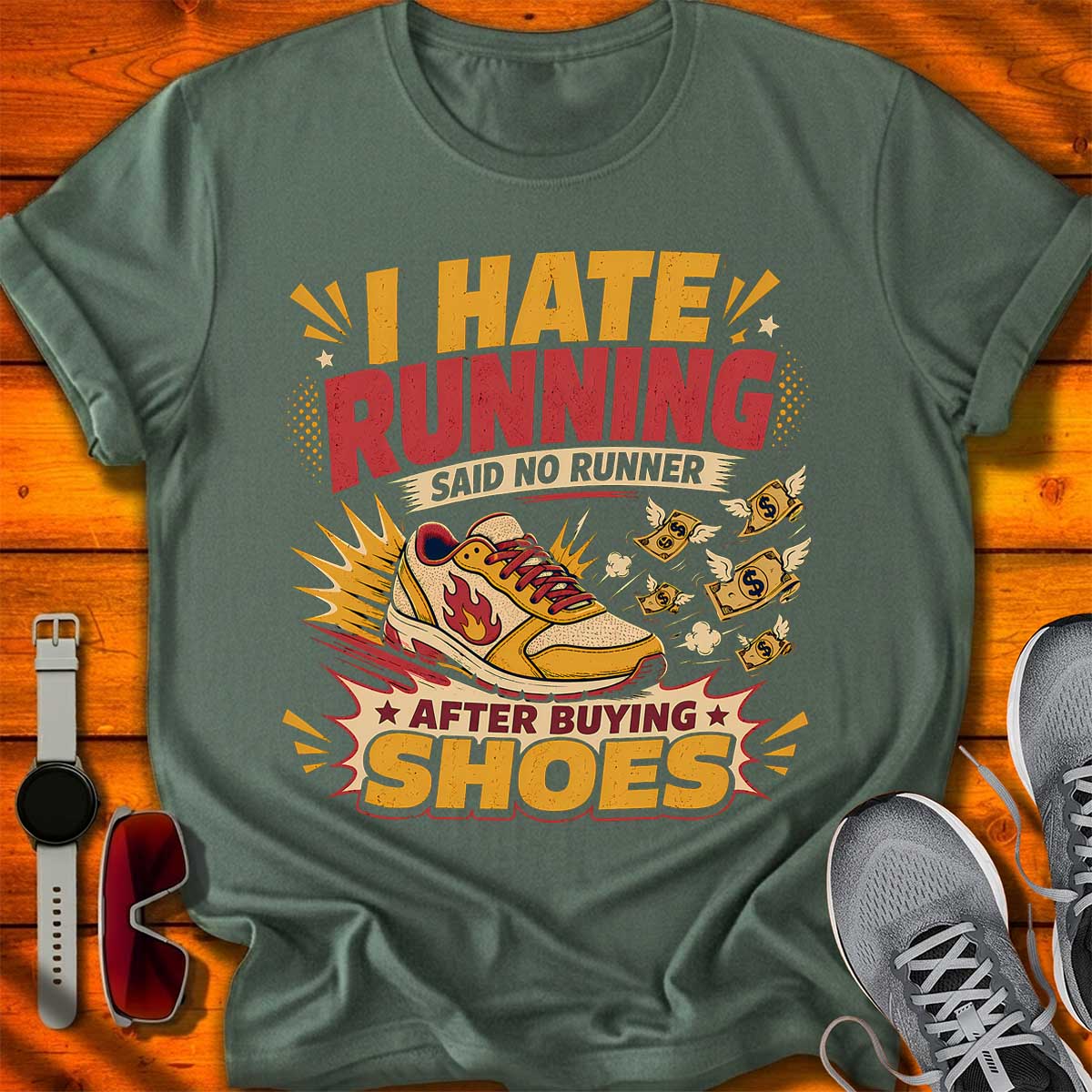 I Hate Running T-Shirt DC UF