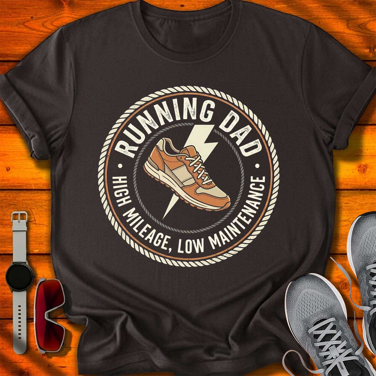 Running Dad High Mileage T-Shirt DC UF