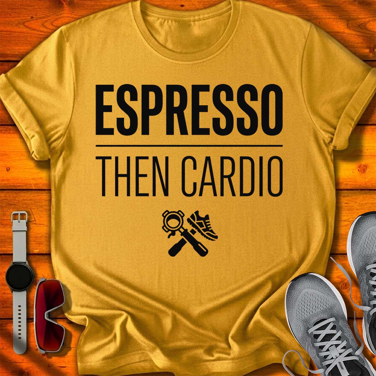 Espresso then Cardio T-Shirt LC UF