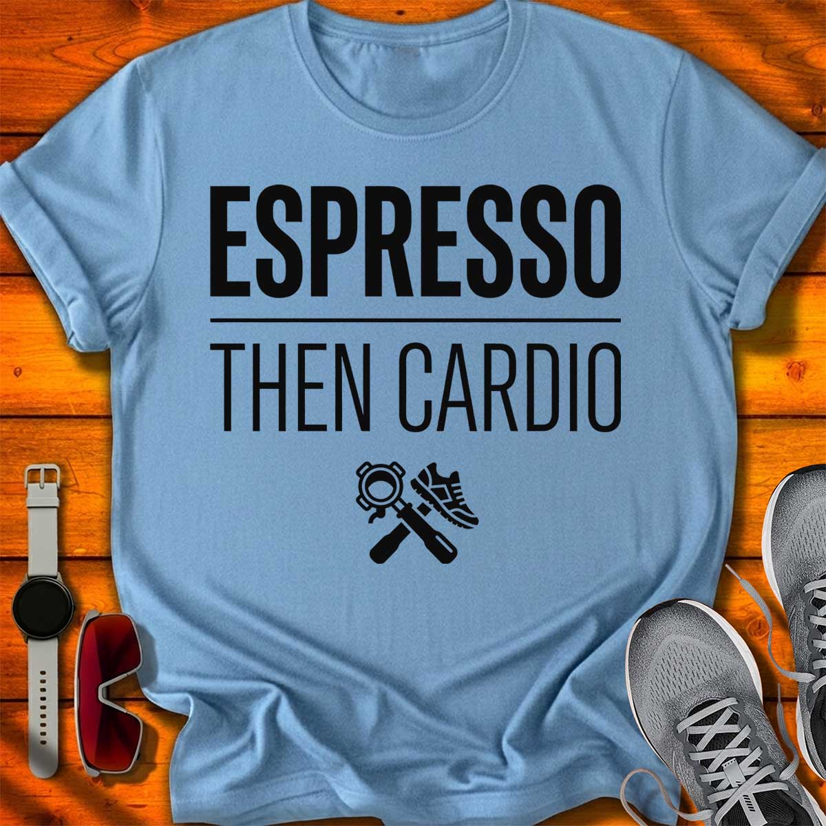 Espresso then Cardio T-Shirt LC UF