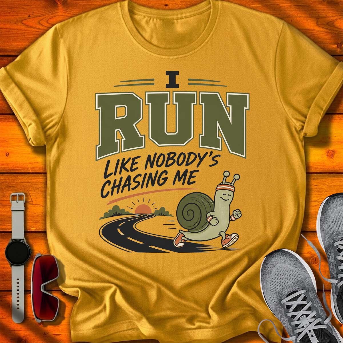 Run Like Nobody is Chasing T-Shirt LC UF