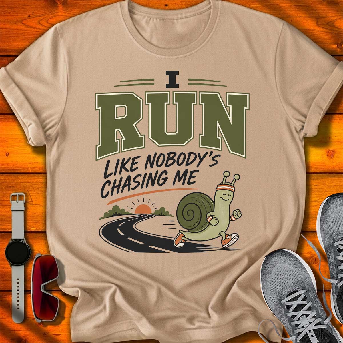 Run Like Nobody is Chasing T-Shirt LC UF