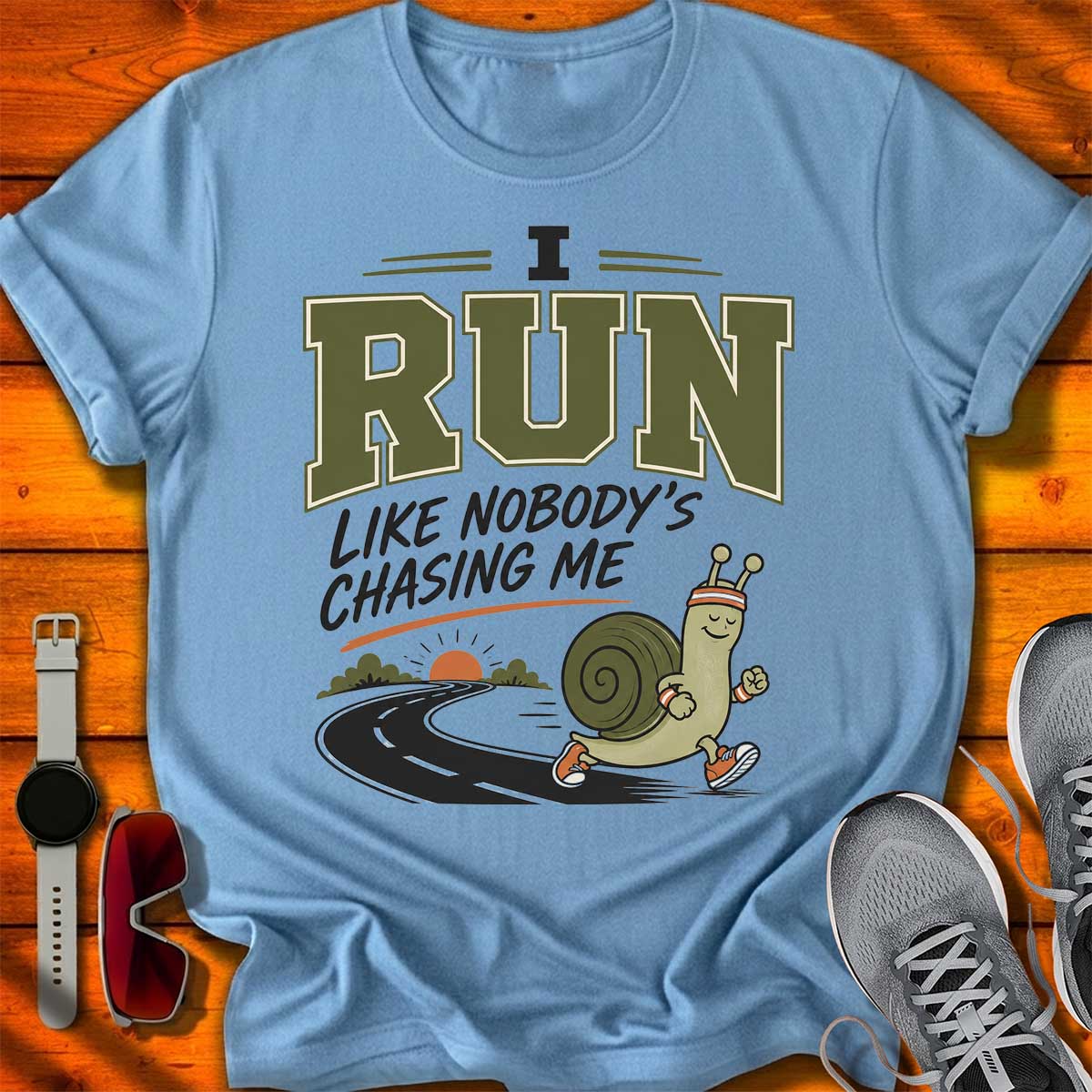 Run Like Nobody is Chasing T-Shirt LC UF