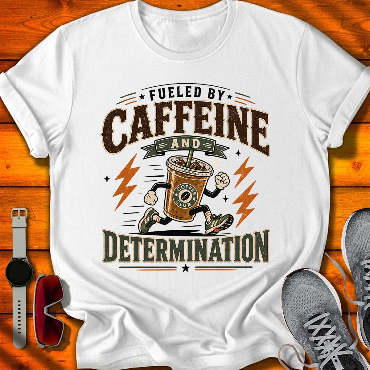 Caffeine and Determination T-Shirt LC UF