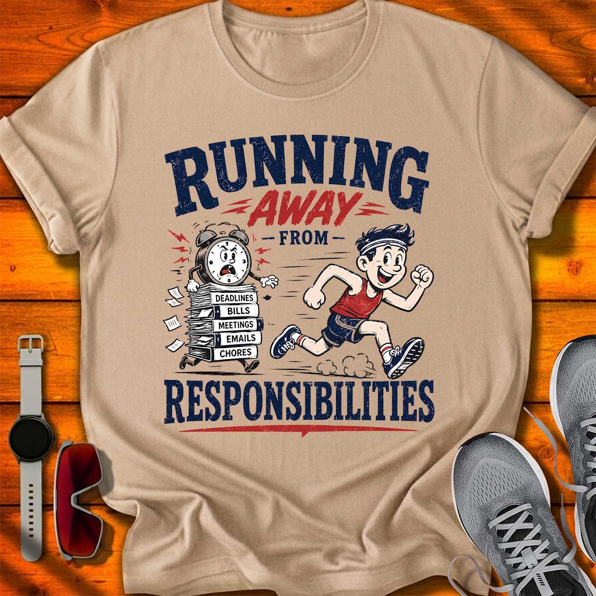 Running Away from Responsibilities T-Shirt LC UF