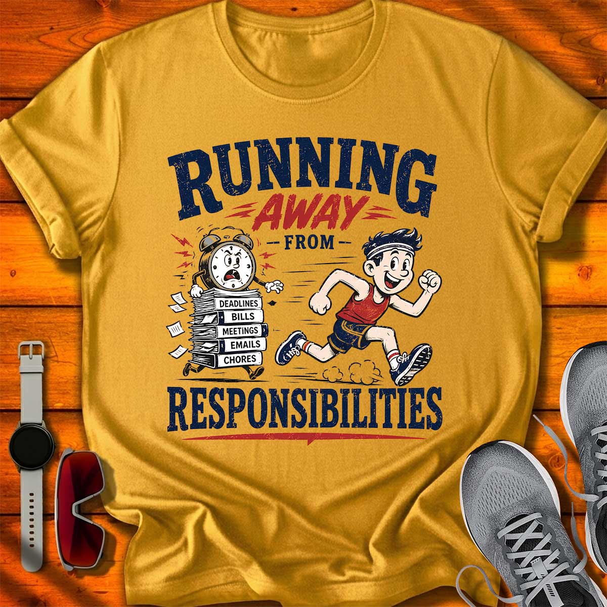 Running Away from Responsibilities T-Shirt LC UF