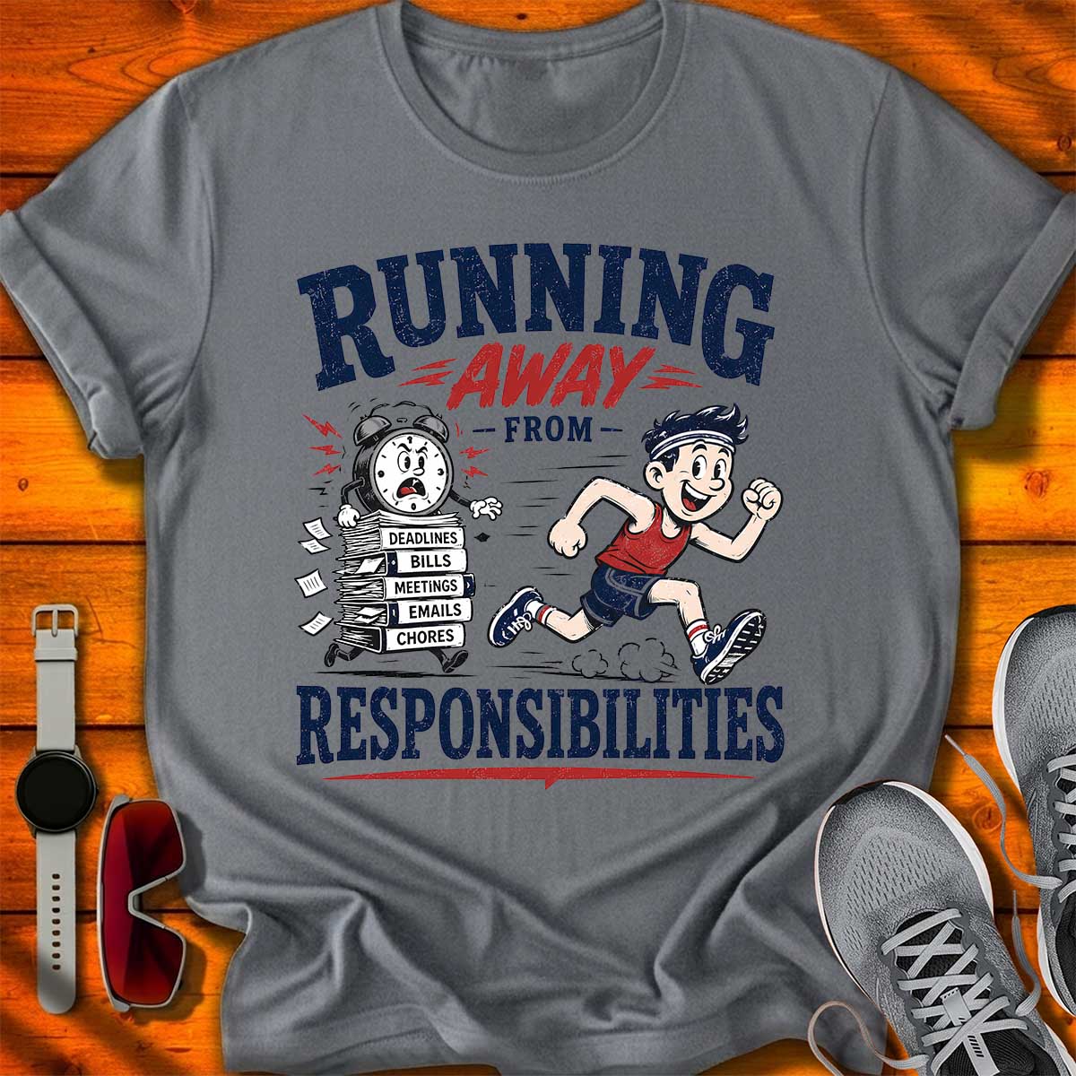 Running Away from Responsibilities T-Shirt LC UF